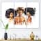 Designart - African American Fashion Portraits - Glam Canvas Wall Art Print